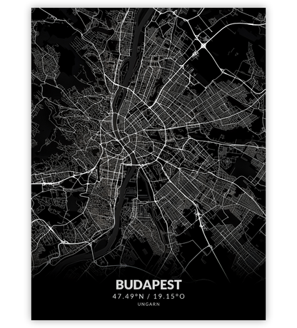 Budapest - Stadtkarte