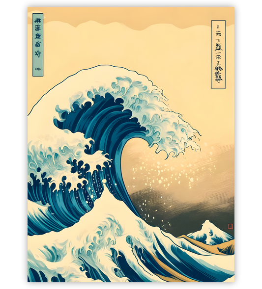 Poster, Wandbild von Japanische Welle