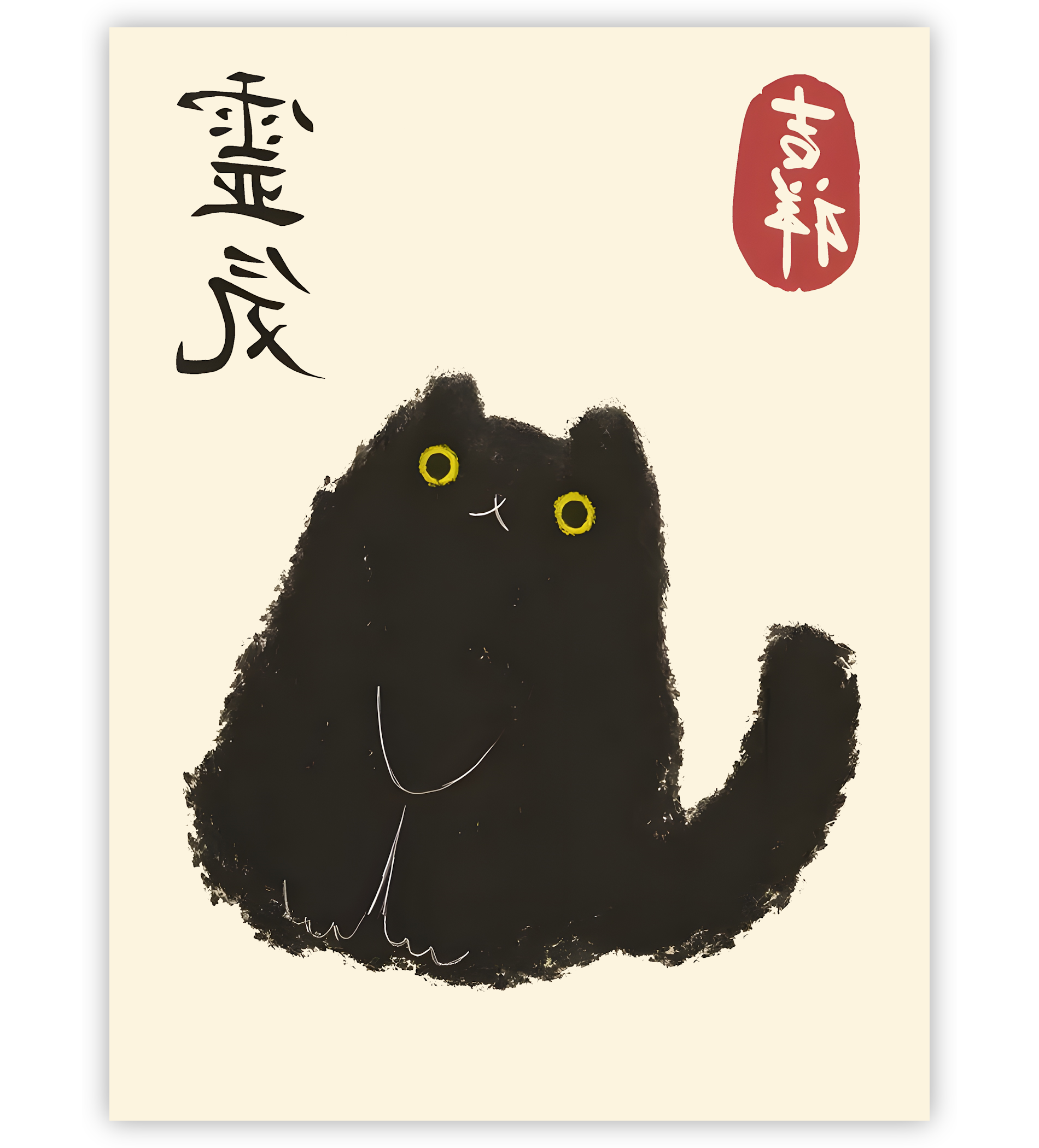 Poster, Wandbild von Japanische Katze
