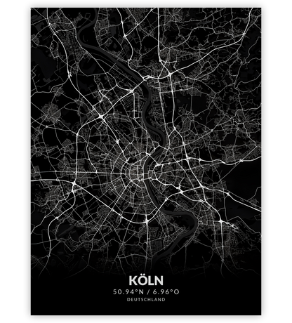 Köln - Stadtkarte