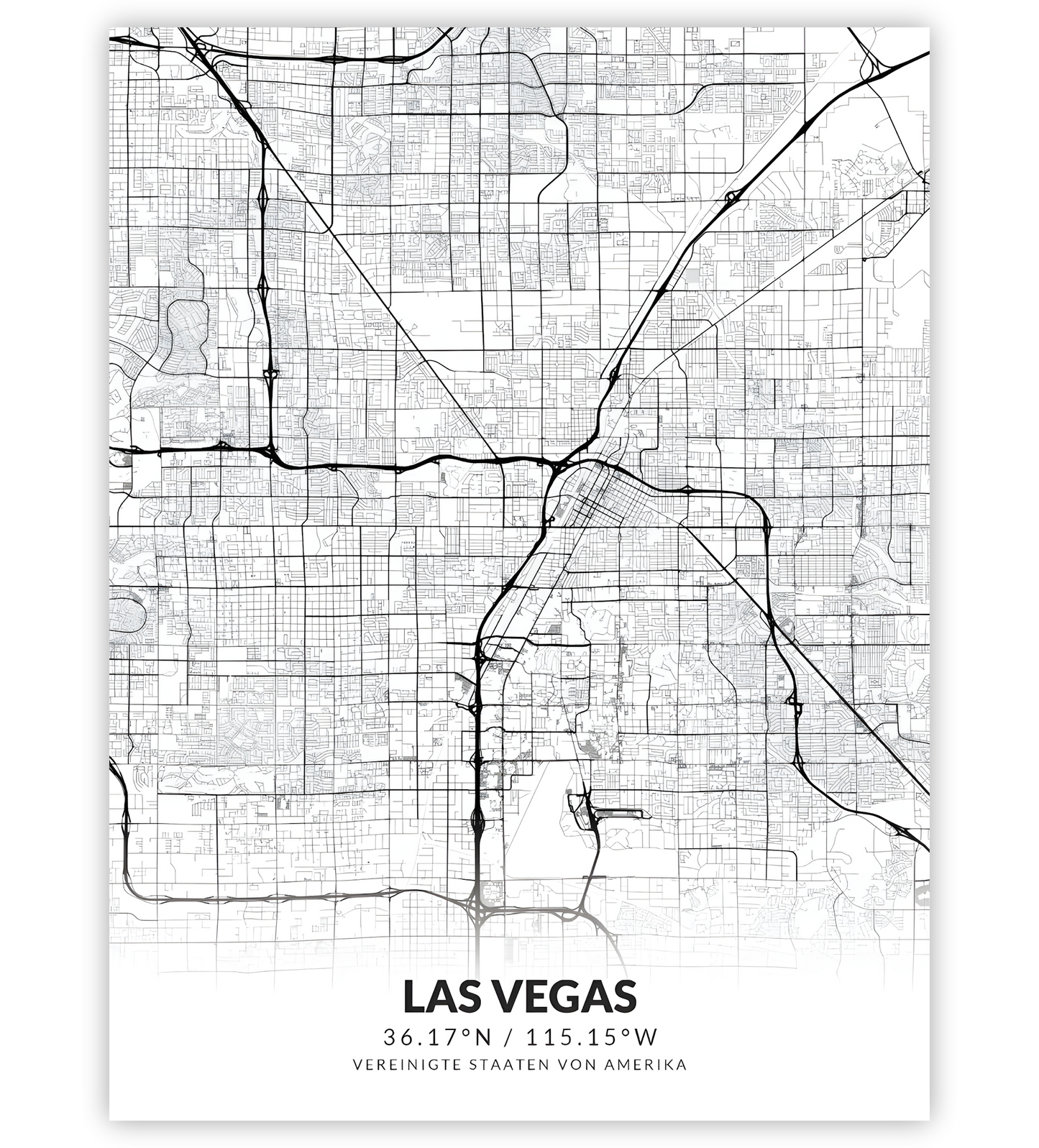 Las Vegas - Stadtkarte
