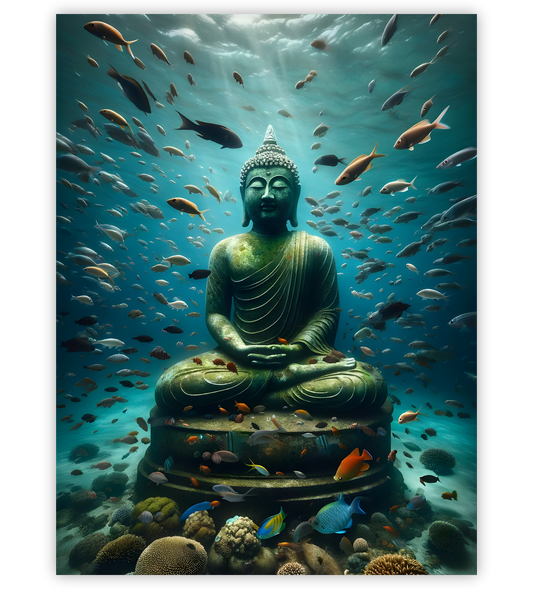 Buddha Statue Unterwasser